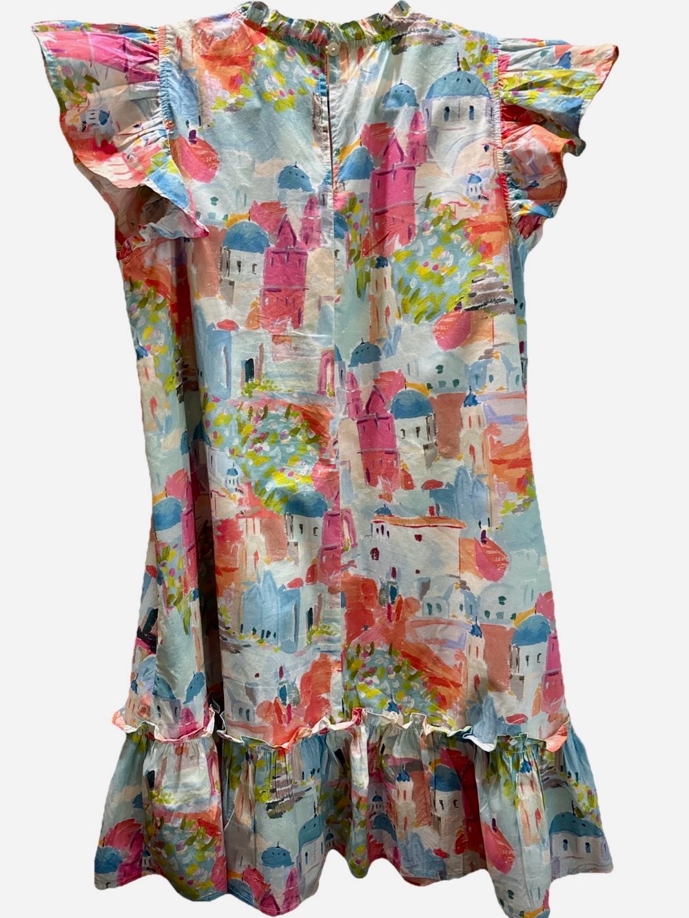New To Town Ivory White Abstract Dress - Picture 6 of 11